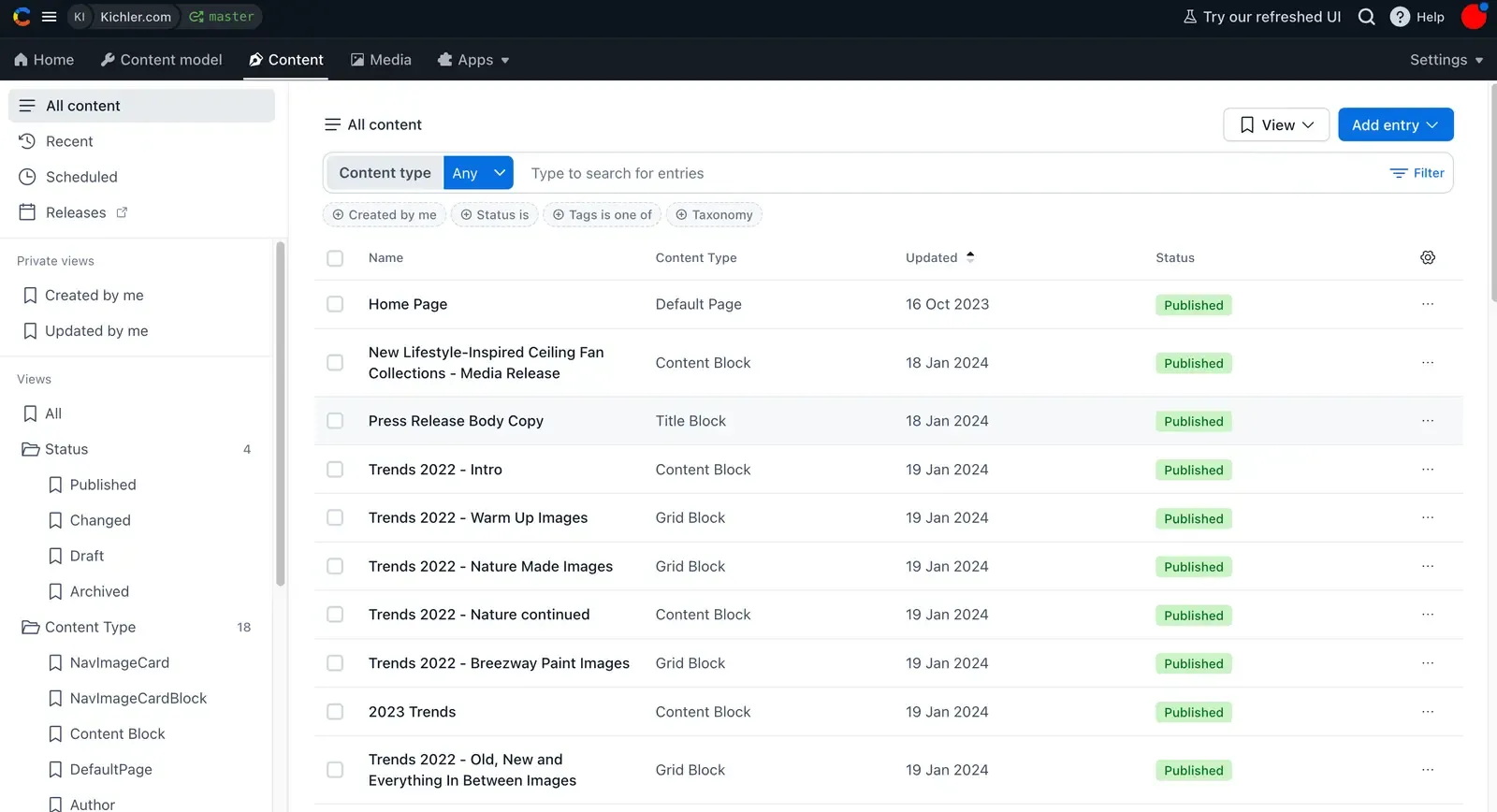 Local image of kichlerContentful